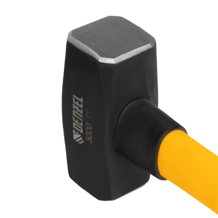 Кувалда 3000 г, кованая, фибергласовая  рукоятка c TPR покрытием, 880 мм Denzel 11022 купить в Губкинске