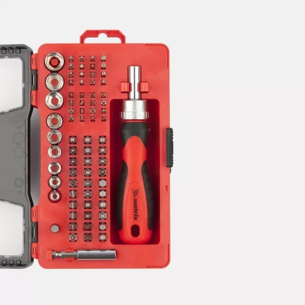 Набор универсальный с битами и торцевыми головками, 78 шт., CrV Matrix 11785 купить в Губкинске