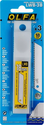 Лезвие OLFA, сегментированноеб серрейторная заточка18 мм OL-LWB-3B купить в Губкинске