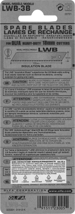 Лезвие OLFA, сегментированноеб серрейторная заточка18 мм OL-LWB-3B купить в Губкинске