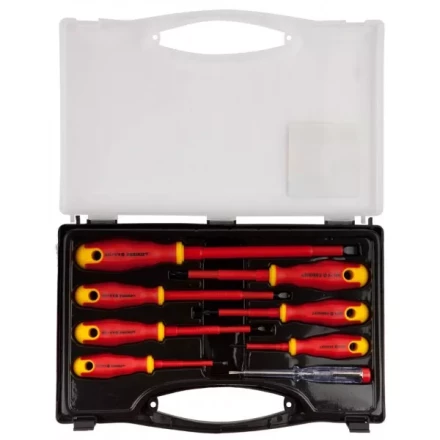 Набор STAYER &quot;PROFI&quot; &quot;ELECTRO&quot;: Отвертки диэлектрические, тестер, 100-250В, Cr-V, 8шт 25145-H8_z01 купить в Губкинске