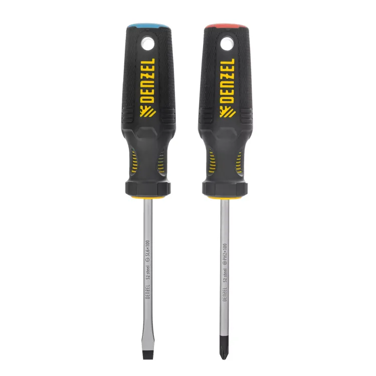 Набор отвёрток Denzel 122117, 2 шт., PH+SL, S2, 3к рукоятка купить в Губкинске