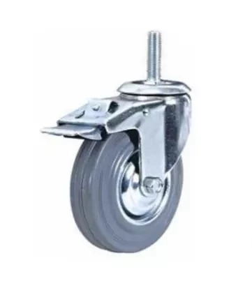 Колесо поворотное резина SCtb 63 160 мм с болтом и тормозом 1024433 купить в Губкинске