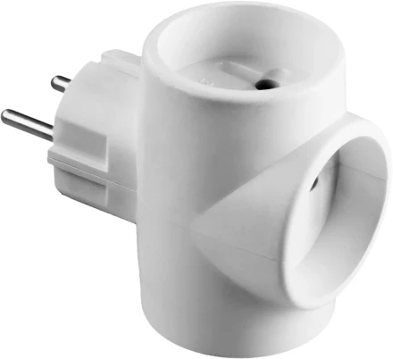 Разветвитель СИБИН электрический, 3 гнезда, 6А/220В 55097-3 купить в Губкинске