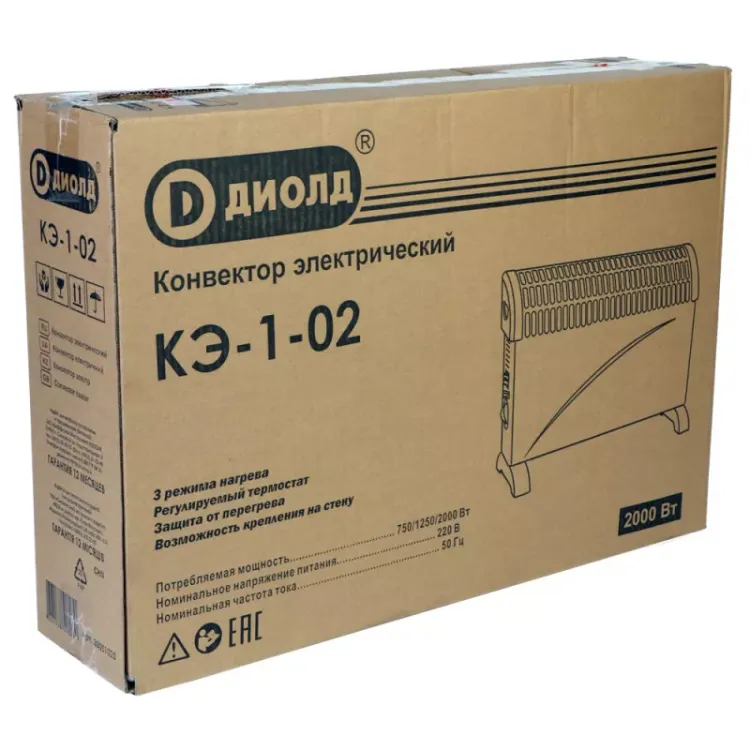 Конвектор электрический Диолд КЭ-1-02 купить в Губкинске