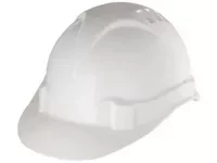 Каска защитная из ударопрочной пластмассы белая  СИБРТЕХ 89114 купить в Губкинске