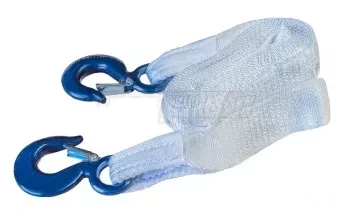 Ремень буксировочный 10т SF 6. L= 5.0 м 75 мм в 1 слой с двумя Кч 3.2 т 320А купить в Губкинске