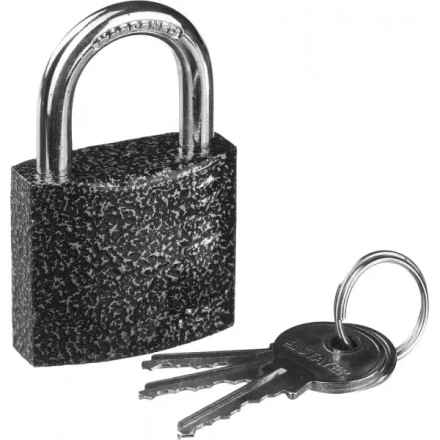 Замок STAYER &quot;STANDARD&quot; навесной, металлический корпус, закаленная дужка, 38мм 37160-38 купить в Губкинске