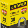 Замок STAYER "STANDARD" навесной, металлический корпус, закаленная дужка, 38мм 37160-38 купить в Губкинске