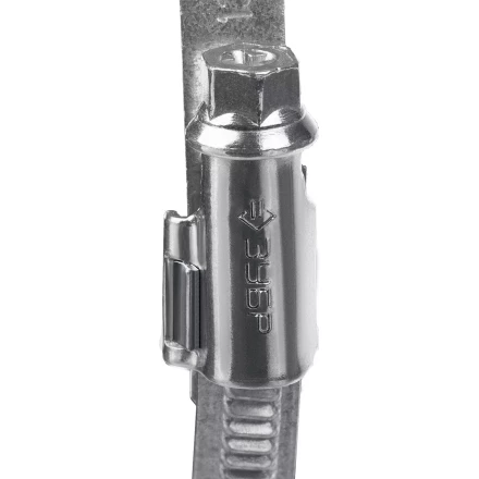 ЗУБР Х-9Н, 8 - 12 мм, накатная лента 9 мм, цинк, 50 шт, червячный хомут (37807-12) купить в Губкинске