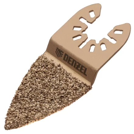 Насадка для МФИ шлифовальная двусторонняя дельта Denzel 782321, узкая, HM, по плитке и дереву, 35 мм купить в Губкинске