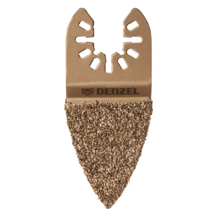 Насадка для МФИ шлифовальная двусторонняя дельта Denzel 782321, узкая, HM, по плитке и дереву, 35 мм купить в Губкинске