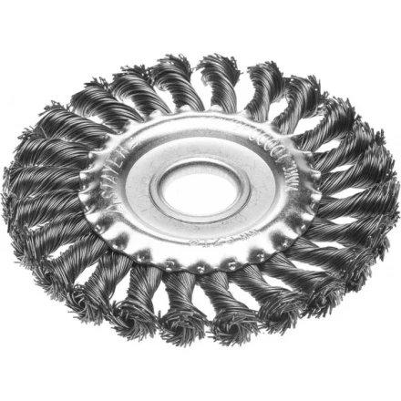 STAYER &quot;PROFESSIONAL&quot;. Щетка дисковая для УШМ, жгутированная стальная проволока 0,5мм, 125ммх22мм 35120-125 купить в Губкинске