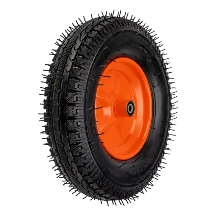 Колесо пневматическое усиленное, шина 8PR, 4.00-8 D400 мм, внутренний диаметр подшипника 12 мм, длина оси 90 мм Palisad купить в Губкинске