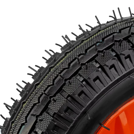 Колесо пневматическое усиленное, шина 8PR, 4.00-8 D400 мм, внутренний диаметр подшипника 12 мм, длина оси 90 мм Palisad купить в Губкинске