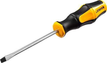 Отвертка STAYER &quot;MASTER&quot; &quot;HERCULES&quot;, Сr-V, противоскользящая рукоятка, SL5,0x100мм 25051-05-10_z02 купить в Губкинске