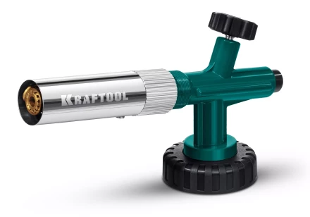 KG-1000 цельнометаллическая газовая горелка с пъезоподжигом, на баллон с цанговым соединением, 1450°C 55514 купить в Губкинске