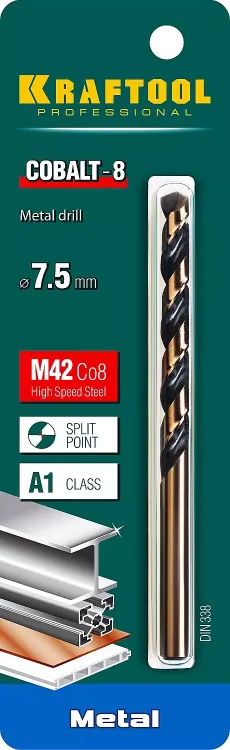 Сверла по металлу HSS-Co 29656-7.5 купить в Губкинске