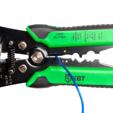 Автоматический многофункциональный стриппер КВТ WS-307 для снятия изоляции с проводов 0.2–6.0 мм (85198) купить в Губкинске