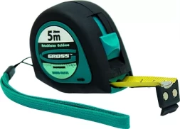 Рулетка "Ergonomisch" 5 м x 19 мм магнитный обрезиненный зацеп GROSS 31102