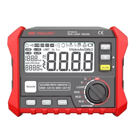 Тестер параметров УЗО и петли фаза-ноль цифровой КВТ KT 5910 (87241) купить в Губкинске