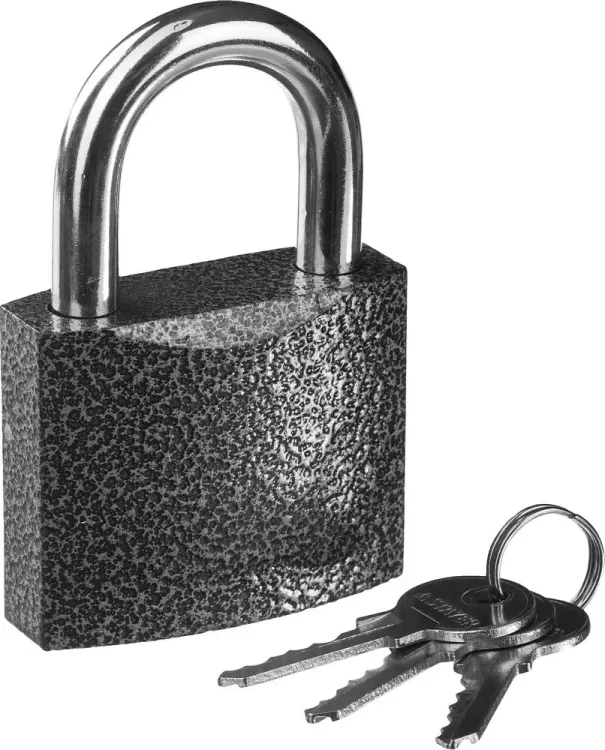 Замок STAYER "STANDARD" навесной, металлический корпус, закаленная дужка, 63 мм 37160-60 купить в Губкинске