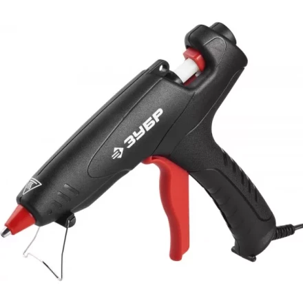 Пистолет ЗУБР &quot;МАСТЕР&quot; клеевой (термоклеящий), электрический, эргономичная рукоятка, рабочая температура 193град, d=12мм, 80Вт 06850-60-12_z02 купить в Губкинске