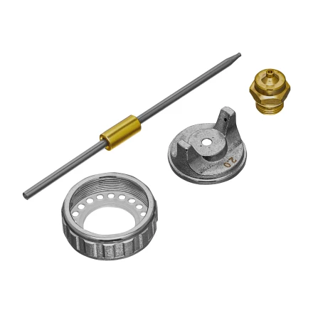 Ремкомплект для краскораспылителя 4 предмета: сопло 2,0 мм, игла, форсунка, зажим сопла// Matrix 57392 купить в Губкинске