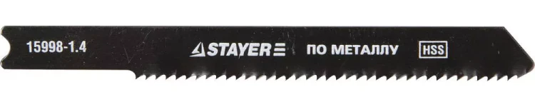 Полотна STAYER "PROFI", U118A, для эл/лобзика, HSS, по металлу (1,5-2мм), US-хвост., шаг 1,4мм, 50мм, 2шт 15998-1.4_z01 купить в Губкинске