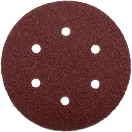 Круг шлифовальный ЗУБР &quot;МАСТЕР&quot; универсальный, из абразивной бумаги на велкро основе, 6 отверстий, Р60, 150мм, 5шт 35566-150-060 купить в Губкинске