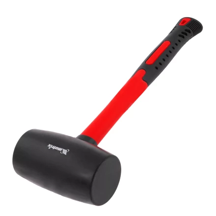 Киянка резиновая, 910 г, черная резина, фибергласовая рукоятка// Matrix 11194 купить в Губкинске