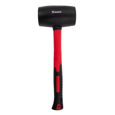 Киянка резиновая, 910 г, черная резина, фибергласовая рукоятка// Matrix 11194 купить в Губкинске