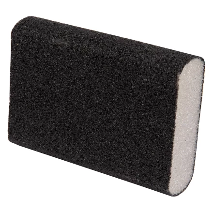 Губка для шлифования, 100 х 70 х 25 мм, овал, Средняя жесткость, P 60 Сибртех 757367 купить в Губкинске