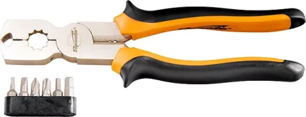 Плоскогубцы 200 мм CrV комбинированные многофункциональные с набором бит SPARTA 169265 купить в Губкинске