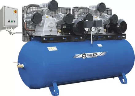Компрессор масляный поршневой ременной Remeza СБ 4/Ф-500 LB 75 ТБ Тандем без пульта управления купить в Губкинске
