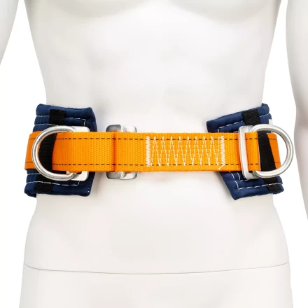 Удерживающая привязь безлямочная Сибртех 89505, модель УП I, прошитый высокий кушак купить в Губкинске