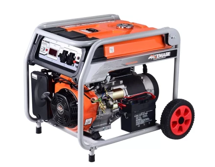 Генератор бензиновый TOR KM8000H 6,0 кВт 220В 27 л с электростартером и колесами 1011098 купить в Губкинске