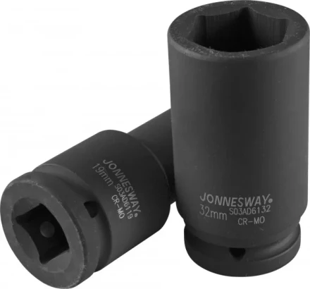 Головка ударная шестигранная 3/4&quot; М22 удлиненная S03AD6122 Jonnesway 48584 купить в Губкинске