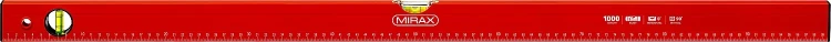 Уровень коробчатый MIRAX, 2 ампулы, крашеный, 1000мм 34602-100_z02 купить в Губкинске