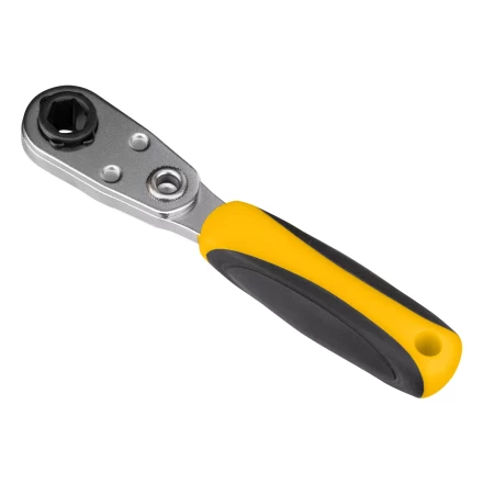 Ключ-трещотка для бит 1/4&quot; Denzel 11633, 52 зуба, CrMo, адаптер для торцевых головок Denzel купить в Губкинске