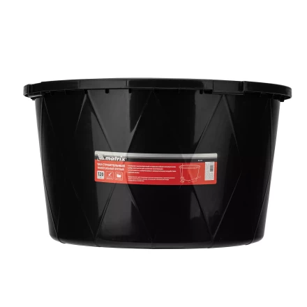Таз строительный круглый универсальный Matrix, 120л, ударопрочный, с ребрами жесткости 81473 купить в Губкинске