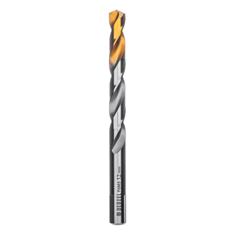 Сверло спиральное по металлу Denzel,  12 x 151 мм, Р6М5, Golden Tip 718244 купить в Губкинске