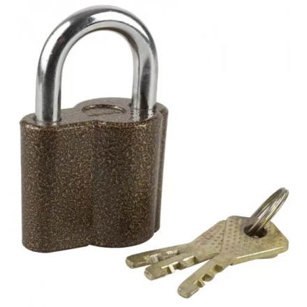 Замок ЗУБР &quot;МАСТЕР&quot; навесной, компактный корпус, дисковый механизм секрета, ключ 7 &quot;пинов, 48х41мм 3720-26_z01 купить в Губкинске