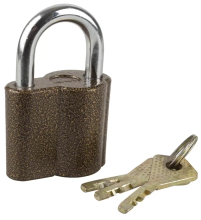 Замок ЗУБР &quot;МАСТЕР&quot; навесной, компактный корпус, дисковый механизм секрета, ключ 7 &quot;пинов, 48х41мм 3720-26_z01 купить в Губкинске