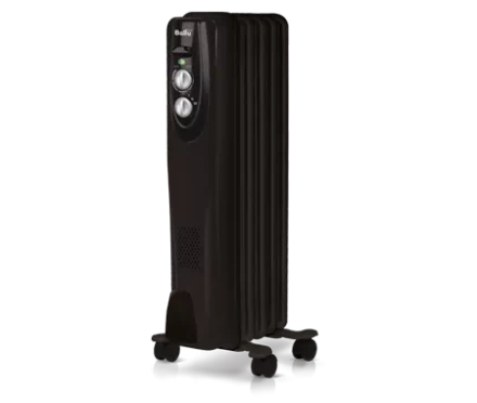 Маслянный радиатор обогреватель электрический BALLU Classic black BOH/CL-05BRN 1000 купить в Губкинске