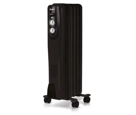 Маслянный радиатор обогреватель электрический BALLU Classic black BOH/CL-05BRN 1000 купить в Губкинске