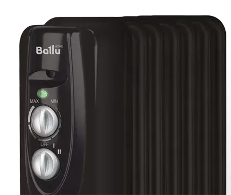 Маслянный радиатор обогреватель электрический BALLU Classic black BOH/CL-05BRN 1000 купить в Губкинске