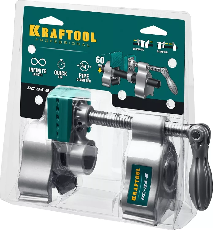 Струбцина KRAFTOOL PC-34-xx трубная 32301-1 купить в Губкинске