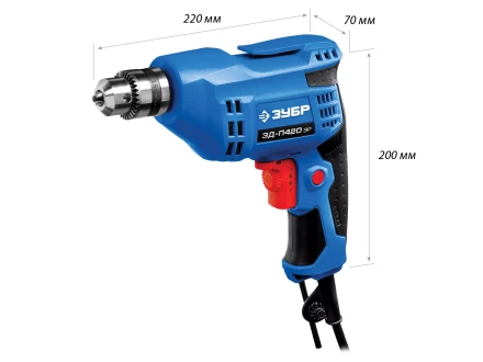 Дрель реверсивная ЗД-П420 ЭР серия ПРОФЕССИОНАЛ купить в Губкинске