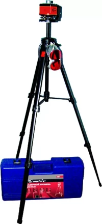 Уровень лазерный 100 мм штатив 1300 мм крутящ. голова ротац. набор в пласт.кейсе  MATRIX MASTER 35031 купить в Губкинске